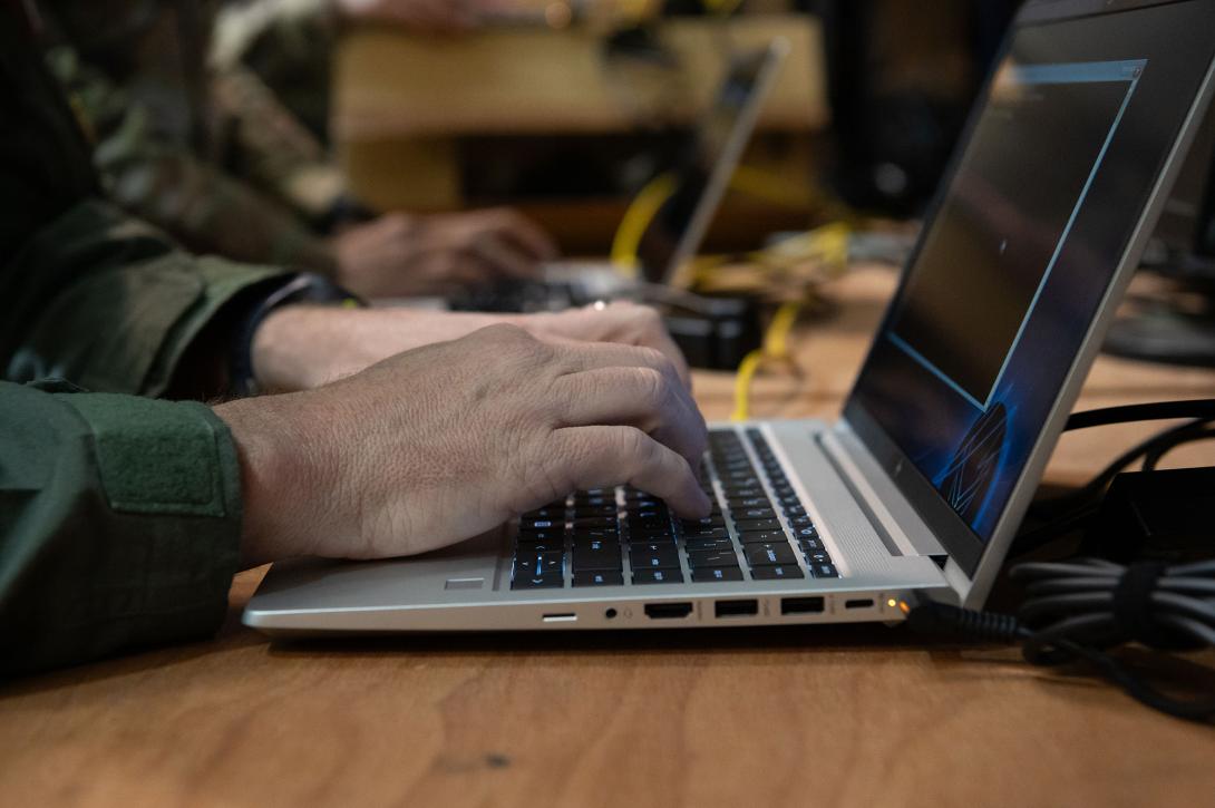 Service members rely on a government computer to improve readiness and achieve unit goals, and national security depends on the regular management and maintenance of this equipment. Photo by Airman Aidan Martinez