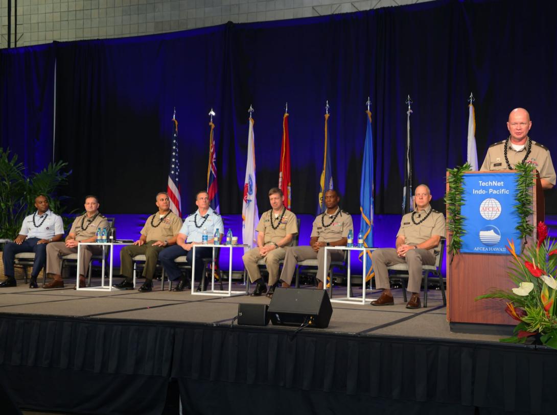 Thursday's TechNet Indo-Pacific Panel brought representatives from all services in the region. Credit: Diego Laje