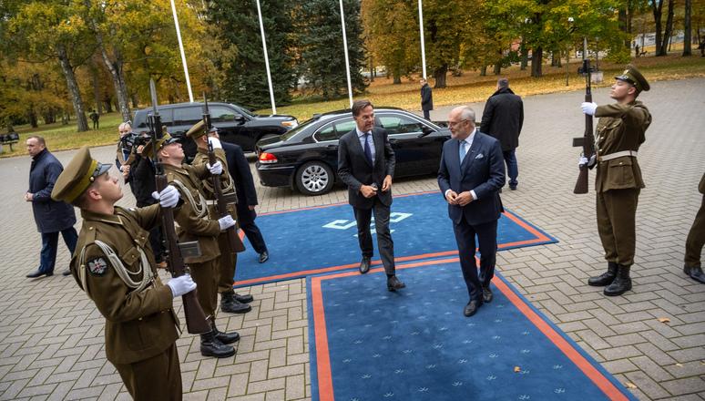 During his first trip to the Eastern Flank of the Alliance since taking office, NATO Secretary General Mark Rutte (l) met with Estonian President Alar Karis in Tallinn on October 22, 2024, where the second regional hub for NATO’s Defence Innovation Accelerator for the North Atlantic (DIANA) opened in May. The DIANA program is making key progress, says the U.S. Representative to DIANA, Jeffrey Singleton says. Photo Courtesy of NATO