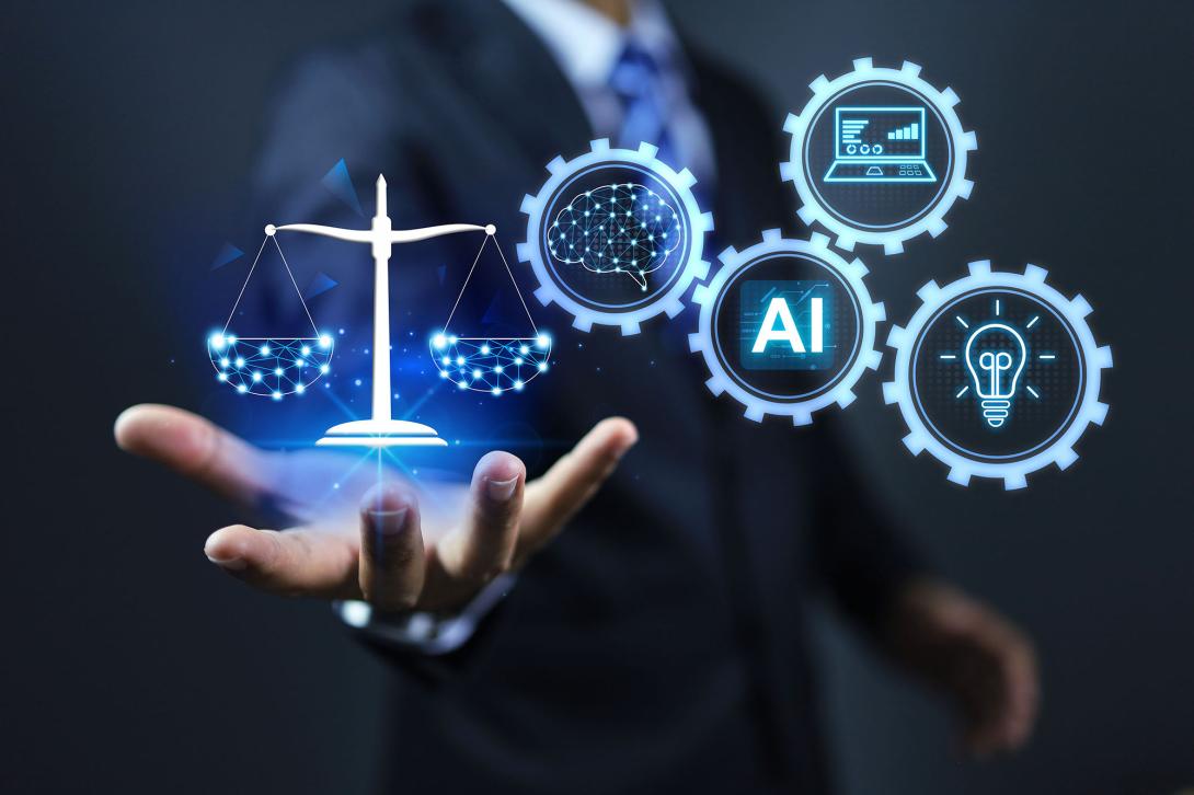 Col. Kathleen Swacina, USA (Ret.), explains Project Cerebellum's goal to achieve safe, secure and trustworthy artificial intelligence. Credit: Aree_S/Shutterstock