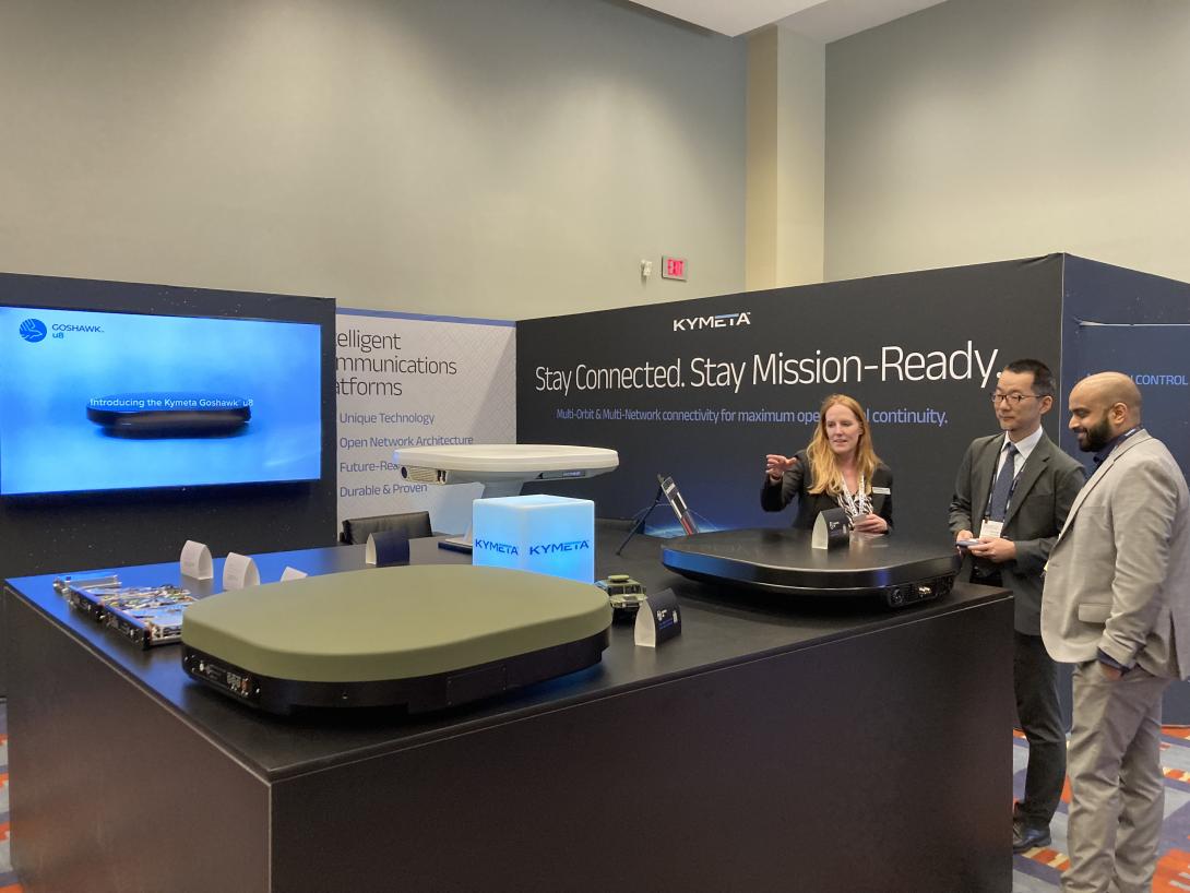 Kymeta showcases new Goshawk u8 satellite receiver terminal at 2025 SatShow