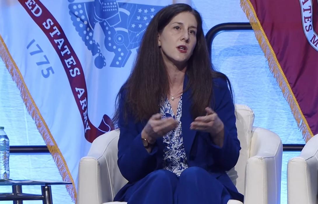 Anne Schumann, principal cyber Advisor, Department of the Navy, emphasizes the need to bring cyber from information technology into operational technology.