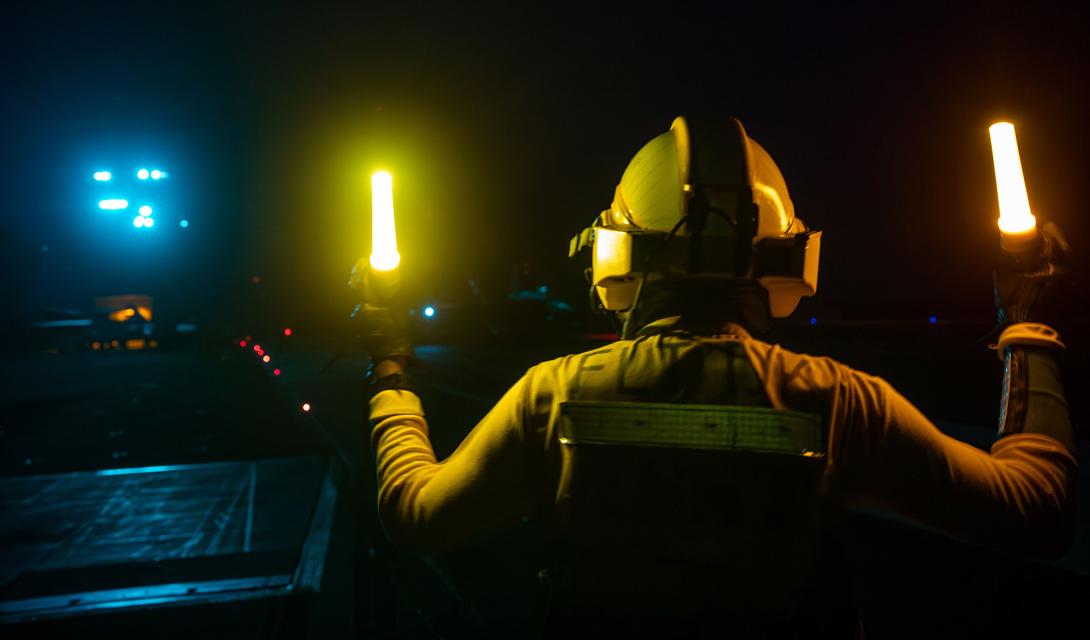 The U.S. Navy is going full steam ahead with its new acquisition framework. Credit: Mariano Lopez aboard USS Gerald R. Ford