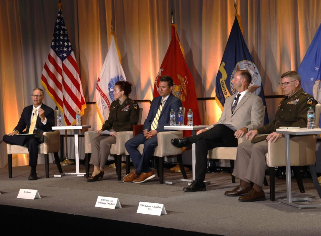 U.S. Army officials discuss the ways the branch will enhance its electronic warfare capabilities. Credit: Michael Carpenter Photography