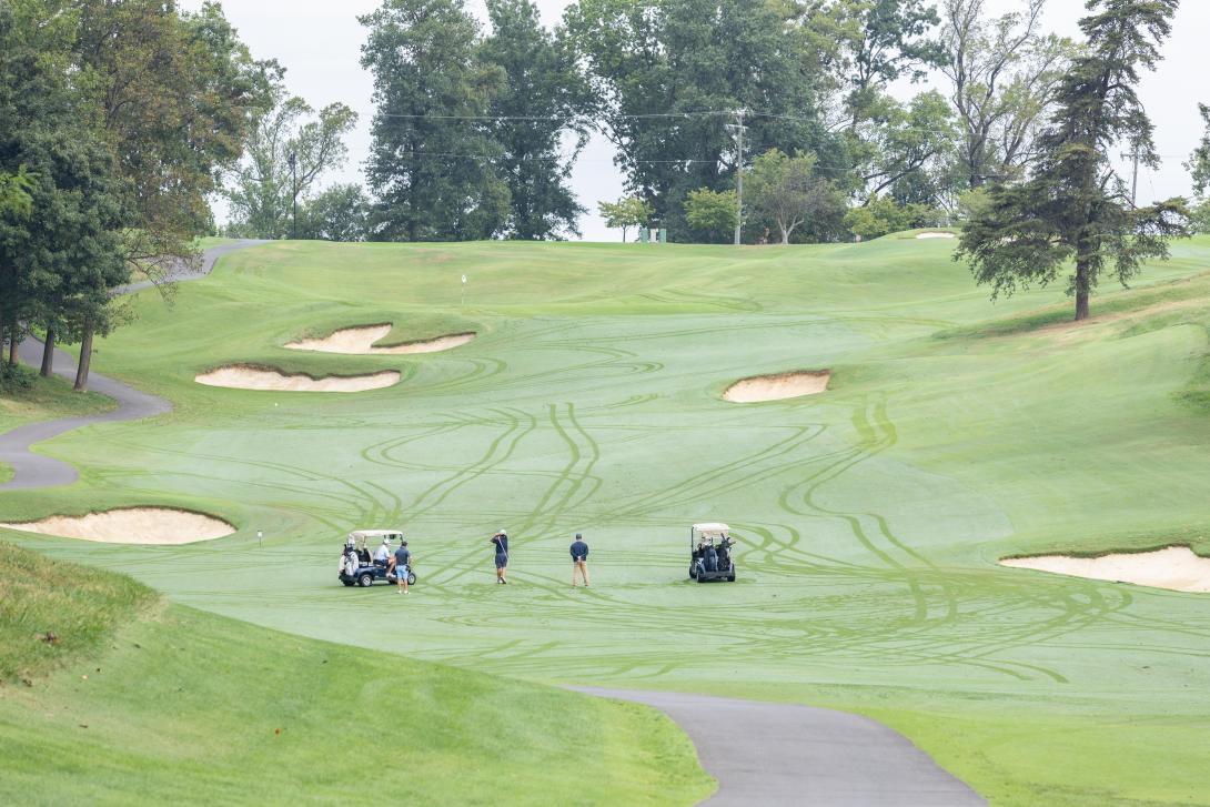 More than 140 golfers competed in the annual AFCEA Educational Foundation Golf Tournament at the Army Navy Country Club in Virginia on September 29. Credit: Emily Campos.