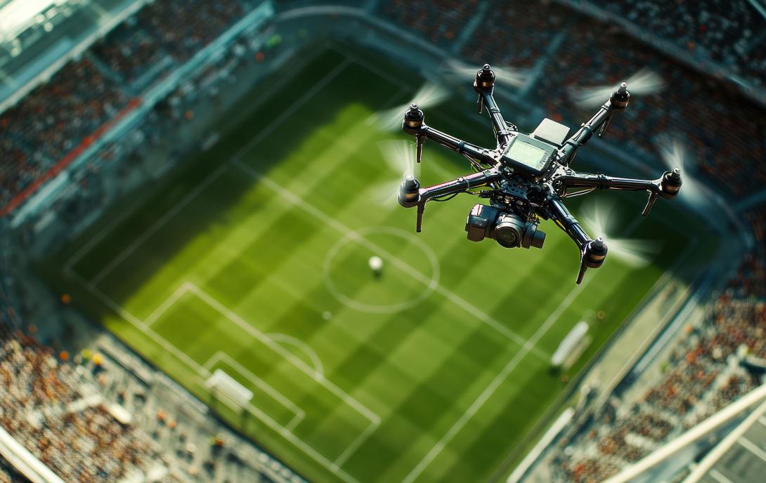 While some commercial drone flights will be permitted, strict security restrictions will be in place during FIFA 2026. Credit: Tri-stock.adobe.com generated with AI