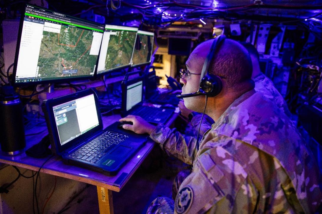 Planning software is not only essential for traditional operations but also plays a major role in training exercises, such as the Brave Partner exercise on Ramstein Air Base.  Photo by Spc. William Kuang, DVIDS