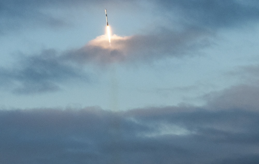 In September, the Space Development Agency (SDA) launched via a SpaceX Falcon 9 rocket assets for SDA’s Tranche 1 mission, from Vandenberg Space Force Base, California. Credit: U.S. Space Force photo by Master Sgt. Eric Burks