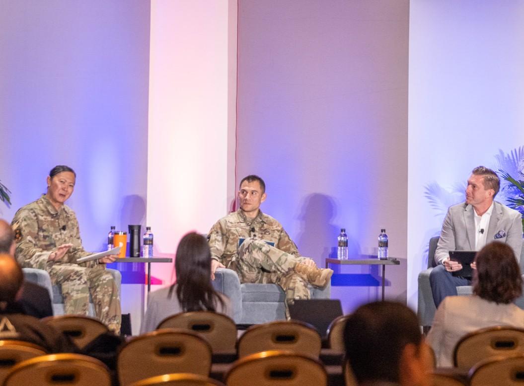 U.S. Air Force leaders discuss the importance of understanding emerging technologies and what else needs to be considered upon integration on February 5, 2026, at the Rocky Mountain Cyberspace Symposium. Credit: Zach Watkins, LVTD Digital