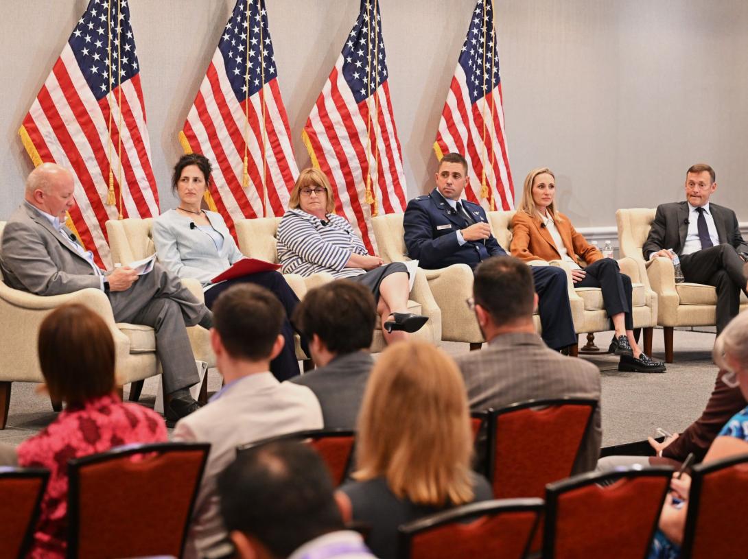 Acquisition experts speak at the 2026 Intelligence Summit. Credit: Herman Farrar Photography