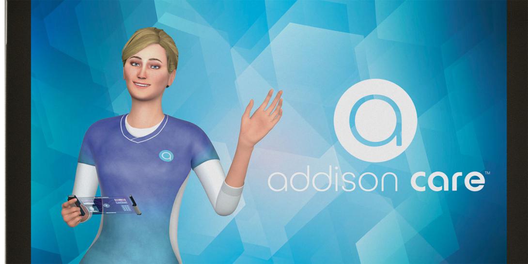 A new virtual platform offers electronic caregiving. Credit: SameDay Security