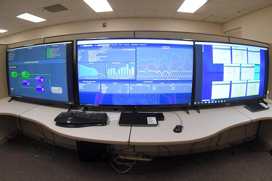 A new development secure operations, or DevSecOps-based platform created by engineers from the 517th Software Engineering Squadron, will speed software tools to warfighters. U.S. Air Force photo by Todd Cromer