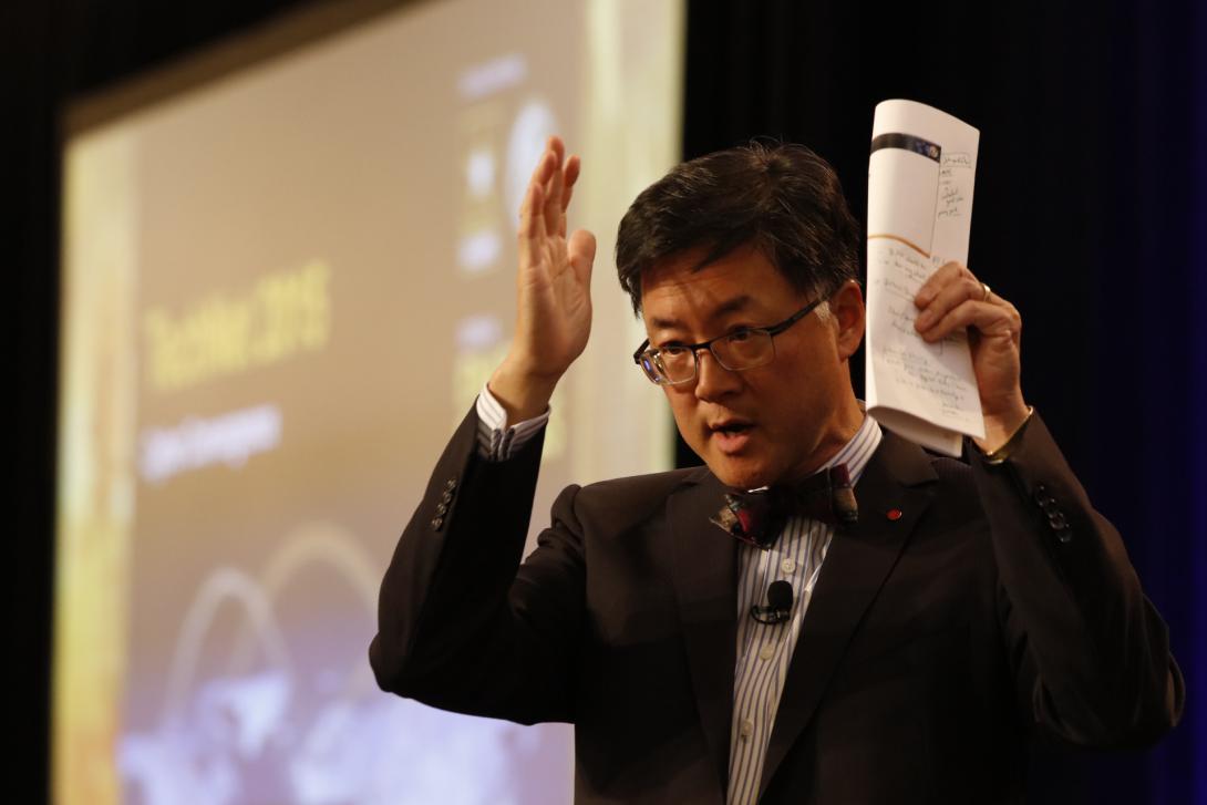 Gary Wang, deputy chief information officer/G-6 in the U.S. Army, says the U.S. government needs to identify the next generation of cyberwarriors when you are children. Photo by Mike Carpenter