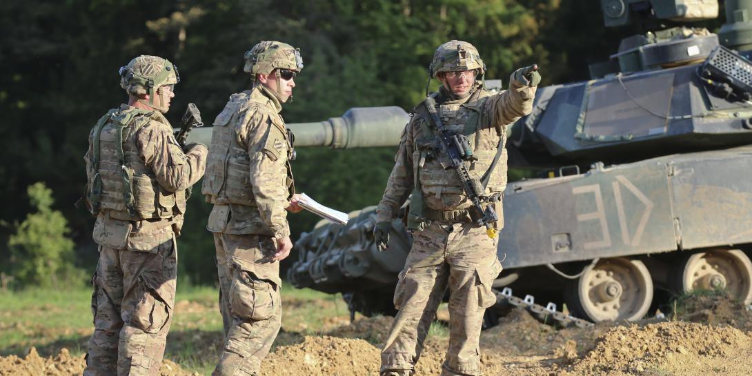 The U.S. Army is seeking industry 5G-network related solutions in a new $40 million effort meant to strengthen command post communications. U.S. Army Soldiers of the 1st Armored Brigade Combat Team, 3rd Infantry Division prepare to set up their tactical operations center in the Germany’s Hohenfels Training Area in 2015. Credit: U.S. Army photo by Sgt. 1st Class Caleb Barrieau