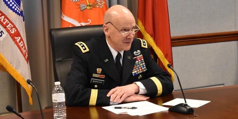 Army Deputy Chief of Staff G-6 Lt. Gen. John Morrison, USA, shown at the Pentagon, was a keynote speaker at TechNet Cyber 2022.