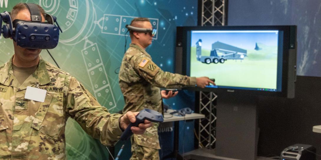 Using virtual reality, soldiers from Fort Sill, Oklahoma, get a look at components of the Army’s new prototype Long Range Hypersonic Weapon and a chance to influence how the system is designed. In the future, units may use 3D printers to build their own virtual reality headsets.  U.S. Army