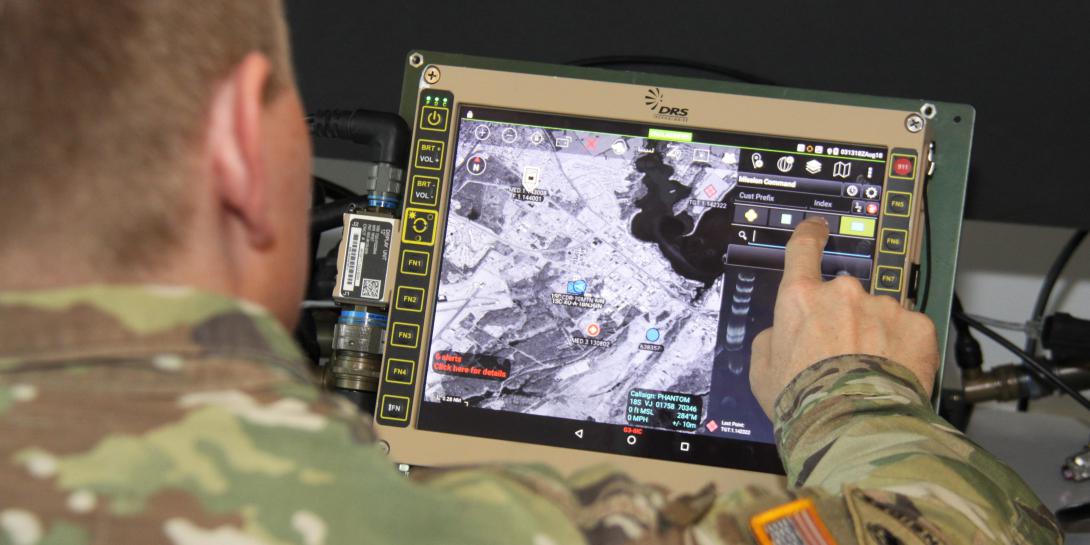 The Network Coverage Overlay can be used to maintain a communications link with robotic vehicles. Credit: U.S. Army CCDC C5ISR Center photo/Dan Lafontaine