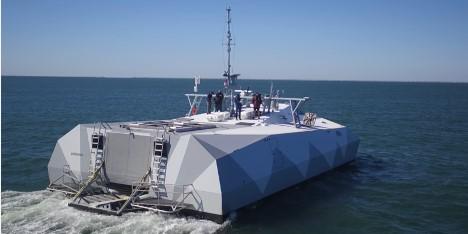 The Pierce Aerospace team aboard the U.S. Navy’s M80 Stiletto operate multiple UAS equipped with the company’s Flight Portal ID solution during Thunderstorm 2021 experimentations. Credit: Photo courtesy of Pierce Aerospace