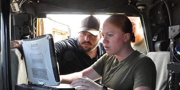 Marine Corps Tactical Systems Support Activity trains Marines on networking on-the-move.  Sky Laron, Marine Corps Systems Command