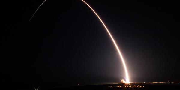 United Launch Alliance's Delta IV rocket, carrying the Air Force’s WGS-9 satellite, launches from the Cape Canaveral Air Force Station on March 18, 2017. Although the Air Force has its sights on further WGS missions 11 and 12, they don’t include plans to support X-band capability. Photo credit: United Launch Alliance