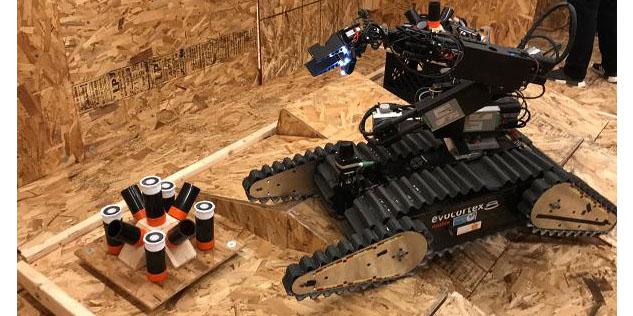 The Department of Homeland Security’s Science and Technology Directorate and the National Institute of Standards and Technology’s benchmarks are helping public safety officials by providing clear rules for evaluating how well robots perform tasks. Photo credit: DHS S&T