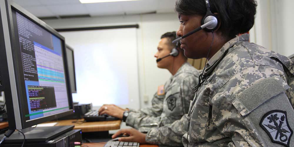 Soldiers with the U.S. Army Cyber Command take part in network defense training. The Army has reclassified its military occupational specialty as 17C for cyber operations specialists, but more remains to be done to build an effective cyber corps for the service.