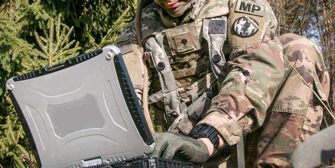The wearable authentication tokens will enable soldiers at every echelon to prove their identity when operating systems, devices and applications on the Army tactical network. Credit: Spc. Dustin D. Biven, USA, 22nd Mobile Public Affairs Detachment