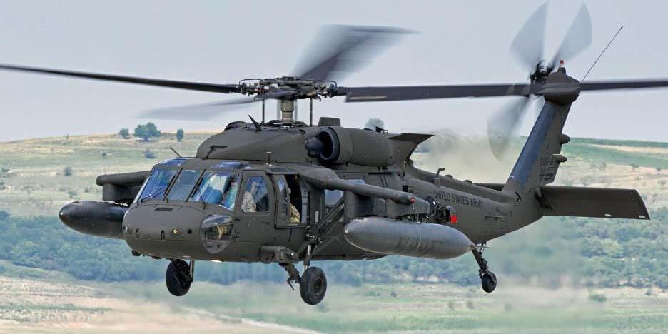 The damage-sensing network is integrated into a conceptual composite UH-60M Black Hawk helicopter.