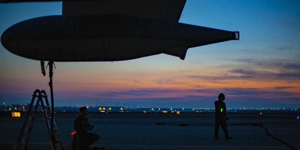 The Defense Department’s new JEDI cloud platform will support warfighters on the tactical edge. U.S. Marines with Marine Aerial Refueler Transport Squadron 152 prepare for refueling during Exercise Yuma Horizon 19 at Imperial County Air Field, California, last January to maintain squadron capability in a forward-operating environment. U.S. Marine Corps photo by Lance Cpl. Seth Rosenberg