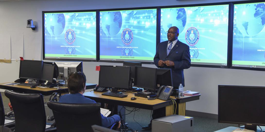 Robert Dixon, special adviser for innovation, DIA, announces the agency’s third industry day series set for August 2-3 at Joint Base Anacostia-Bolling, Washington, D.C.