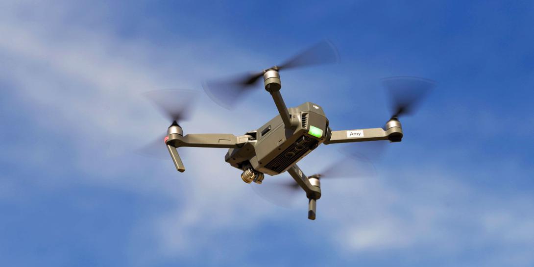 Sandia National Laboratories researchers leading the MARCUS project are developing a system to capture small unmanned aircraft systems then fly them away from crowds or sensitive areas such as government buildings. Photo by Randy Montoya