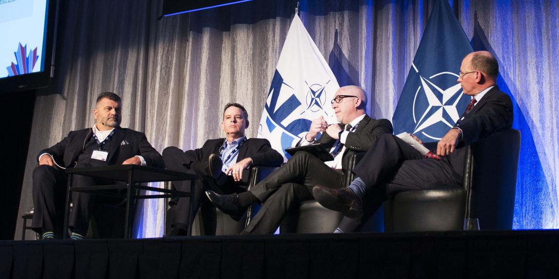 A panel explores acquisition innovation at NITEC 2017 in Ottawa.