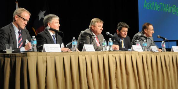 Panelists discuss advancing security technology in the air domain at an afternoon session of TechNet Air 2016.