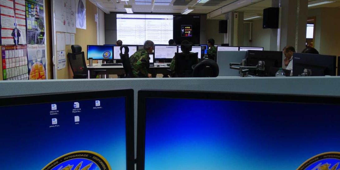Experts at a Portuguese cyber defense center monitor network activity as they guard against intrusions. Portugal leads the Multinational Cyber Defence Education and Training (MNCDE&T) project, which is designed to help bring together NATO and allied nations to combat cyber attacks.