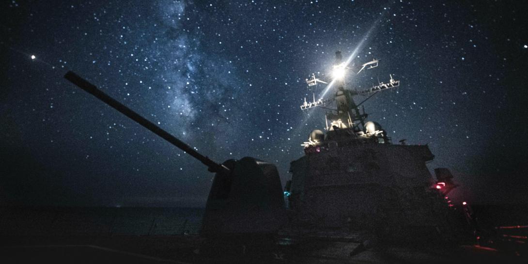The USS Carney transits the Mediterranean Sea on patrol. The diverse nature of U.S. Navy ship systems presents a service-unique challenge to cybersecurity efforts as the Navy modernizes its information technologies. Credit: U.S. Navy photography by Mass Communications Spec. 1st Class Ryan U. Kledzik, USN