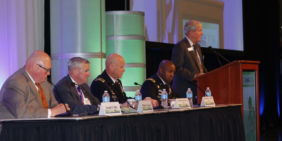 Panelists discuss readiness and training of U.S. military forces at MILCOM 2016. Photo by Mike Carpenter