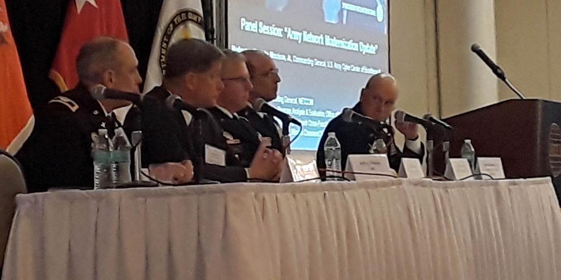 At the AFCEA Army Signal Conference, panelists discuss the military budget and readiness.