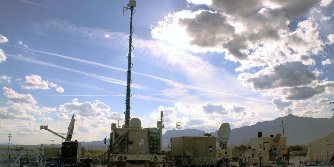 Warfighter Information Network-Tactical (WIN-T) equipment is pictured in preparation for the Army's Network Integration Evaluation 12.1 in November 2011.