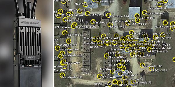 During the demonstration at Fort Bragg, 320 MPU5 radios, spread across 37 multi-story buildings including basements, successfully communicated on a single radio frequency channel. Credit: Persistent Systems