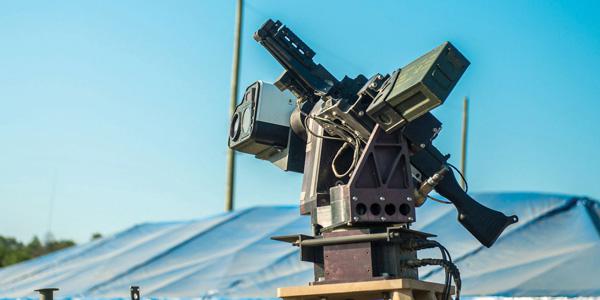 As part of the ‘ Wingman’ program, the U.S. Army is developing the Autonomous Remote Engagement System, which is mounted on the Picatinny Lightweight Remote Weapon System and coupled with an M240B machine gun. The system will employ both vision-based automatic target detection and user-specified target selection to reduce the time needed for target identification. Photo Credit: U.S. Army photo.