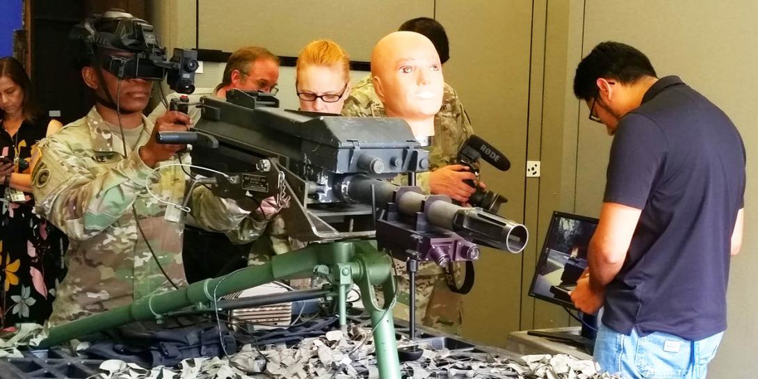 Researchers at the Army Research Laboratory in Orlando are creating a virtual grenade launcher training platform that will allow for repeated virtual rounds before going out to the real firing range.