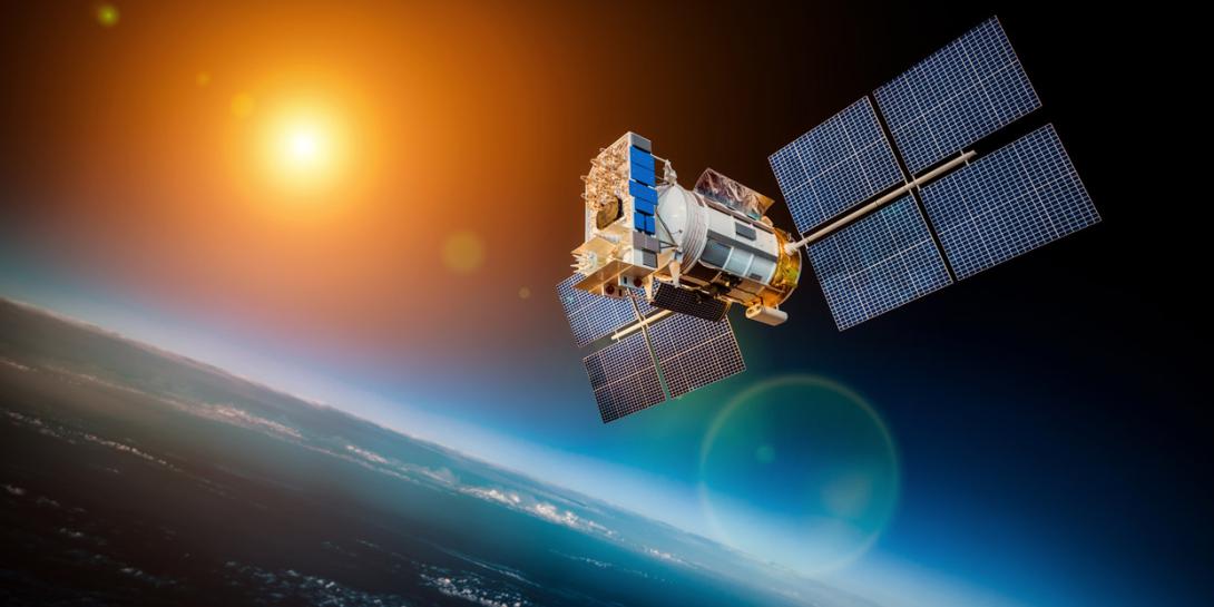 Researchers at Sandia National Laboratories search for ways to protect satellites from a variety of threats, including missiles, lasers and electronic warfare. Credit: Shutterstock/Andrey Armyagov