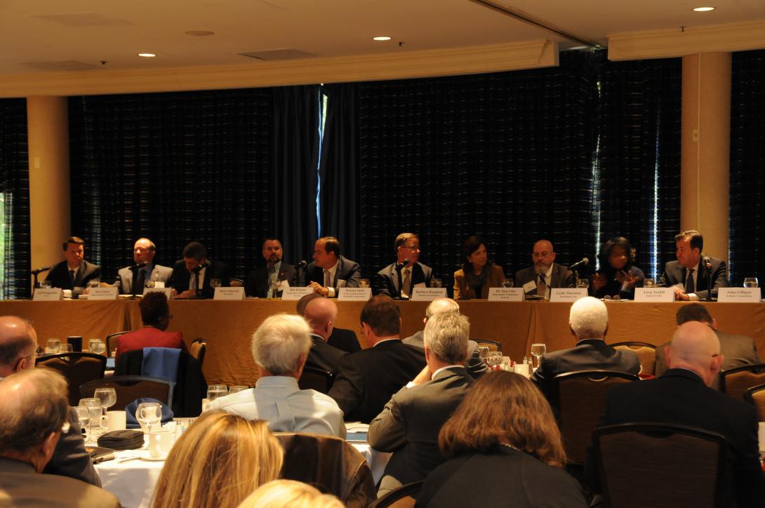 Industry, government and critical infrastructure personnel attend the inaugural Critical Infrastructure Protection Roundtable, presented Thursday by the AFCEA Cyber Committee.