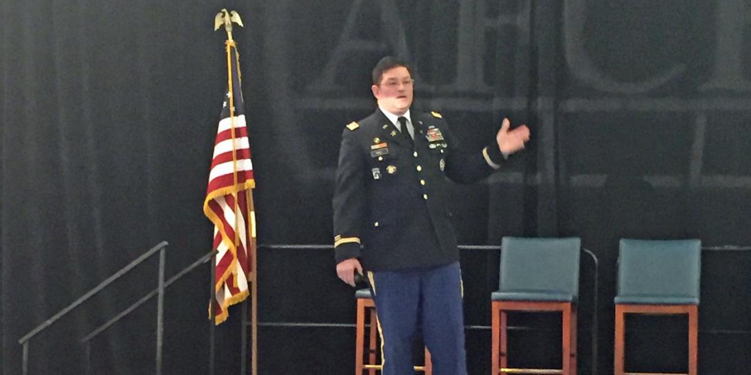 “How can we make security effective and intuitive, yet usable?" Col. Andrew O. Hall, USA, director, Army Cyber Institute, asked attendees at AFCEA's first Cyber Education, Research and Training Symposium.