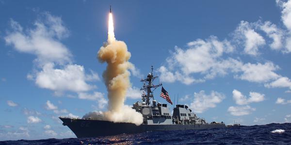 The guided-missile destroyer USS Fitzgerald (DDG 62) launches a Standard Missile-3 (SM-3) as apart of a joint ballistic missile defense exercise. The Missile Defense Agency has awarded Lockheed Martin a $129 million contract modification for work on the Command and Control, Battle Management and Communications system.