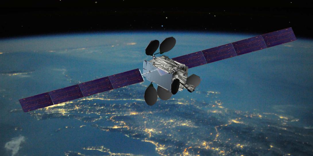 An Intelsat EpicNG satellite. Rendering courtesy of Boeing