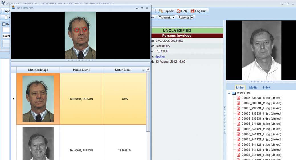 The Dfuze software suite provides a facial recognition element. 