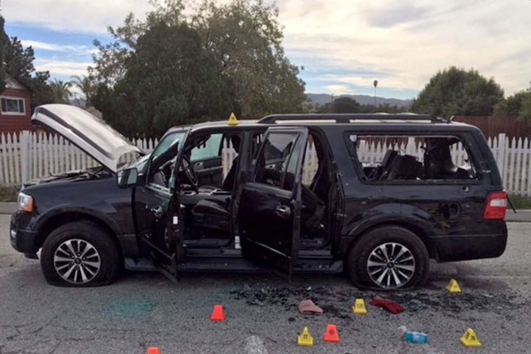 Syed Farook and his wife, Tashfeen Malik, were killed in a shootout with law enforcement officials after carrying out a deadly mass shooting in December in San Bernardino, California. Technology developed by the Department of Homeland Security and Berla allows law enforcement agencies to access the data collected by automobile computers when terrorists use cars in crimes.