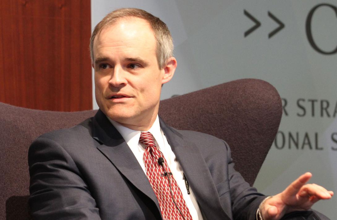 Michael Daniel, president of the Cyber Threat Alliance and former White House cybersecurity coordinator, speaks at Cyber Disrupt 2017, a one-day conference held by the Center for Strategic and International Studies to address the nation’s volatile cyber landscape. Photo courtesy of CSIS