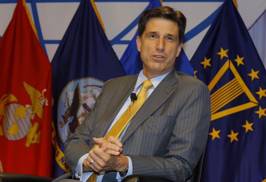 Dana Deasy, the new DOD CIO, speaks at the AFCEA Defensive Cyber Operations Symposium.